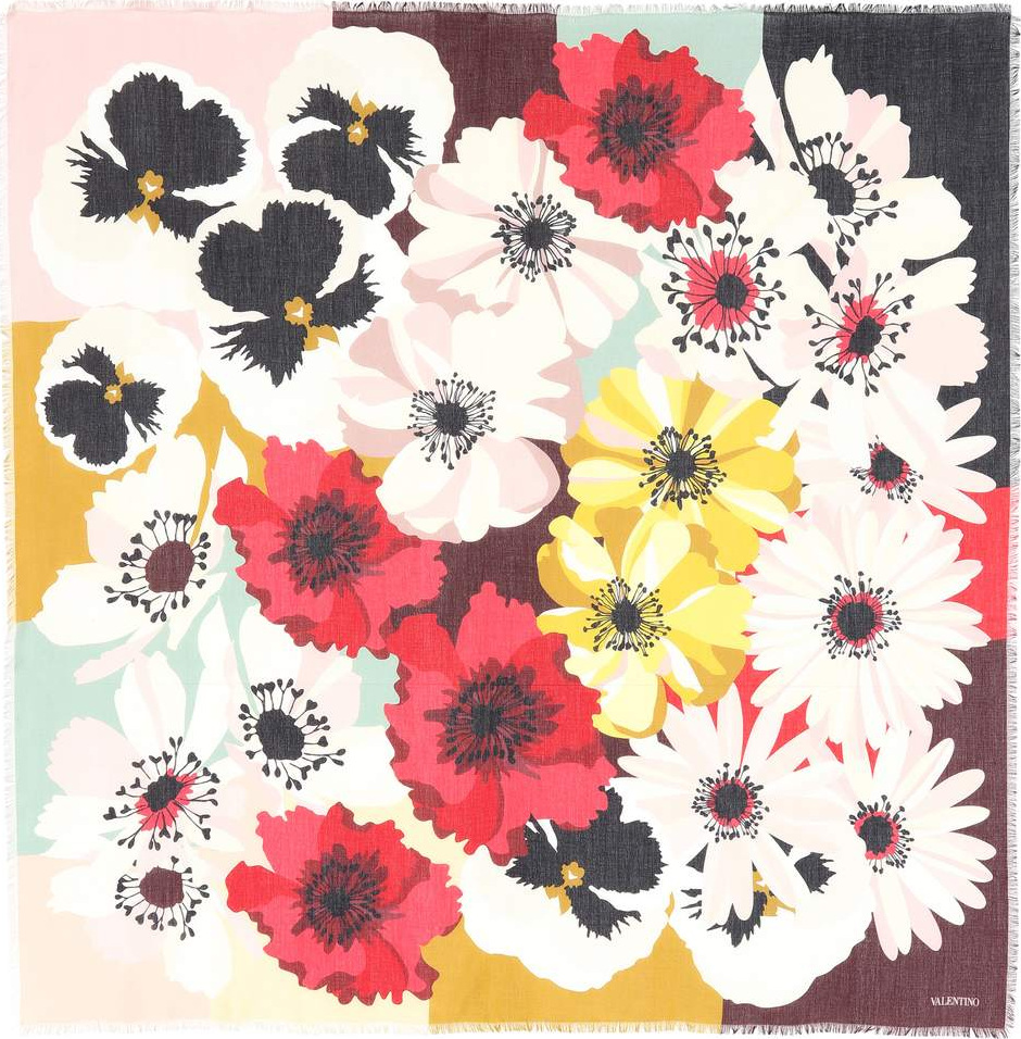 Valentino Floral-printed scarf
