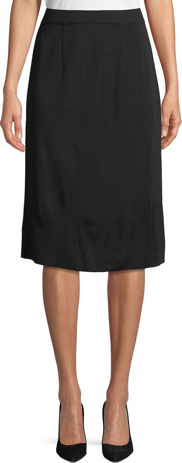 Misook Straight Pull-On Skirt