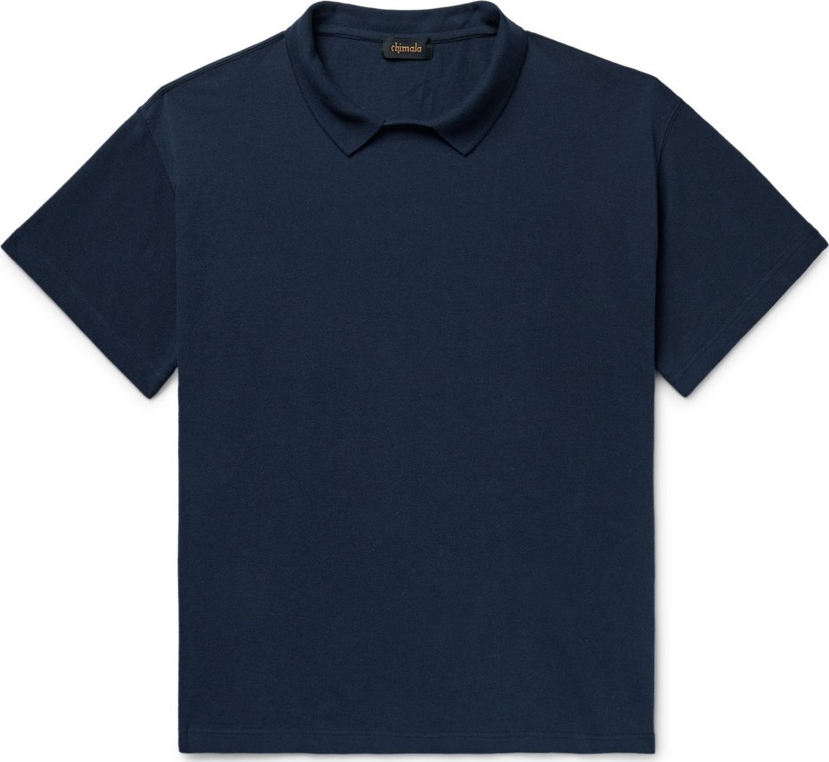 Chimala Collared Cotton-Piqué T-Shirt