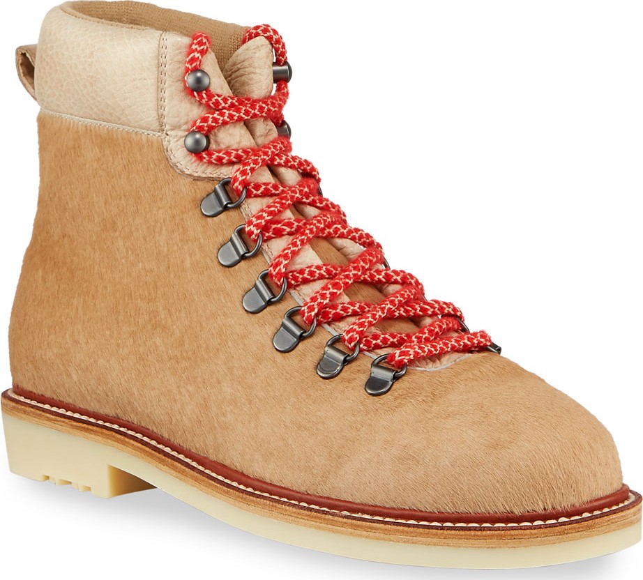 Loro Piana Lady Laax Walk Calf Hair Hiker Boots
