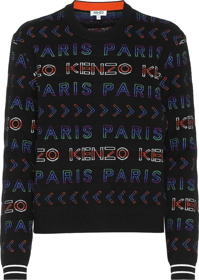 KENZO Logo wool-blend sweater