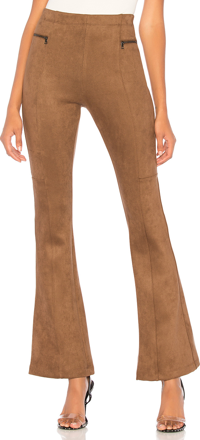 BCBGMAXAZRIA Faux Suede Flare Pant