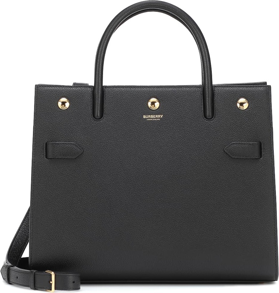 Burberry London England Title Small leather tote