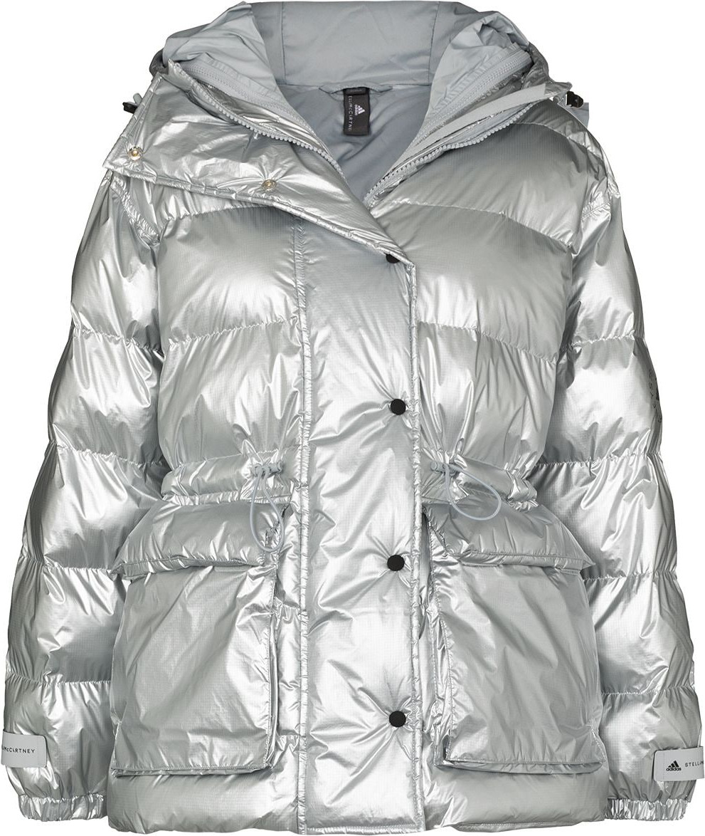 Adidas By Stella McCartney - X Stella McCartney metallic puffer jacket