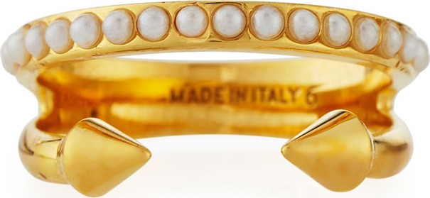 Vita Fede Ultra Mini Pearl Band Ring