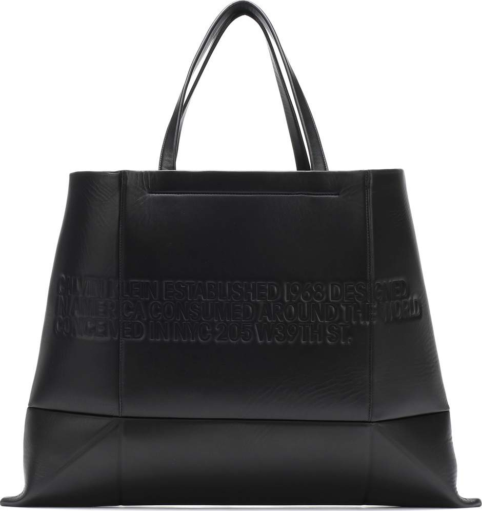 Calvin Klein 205W39NYC Logo leather tote