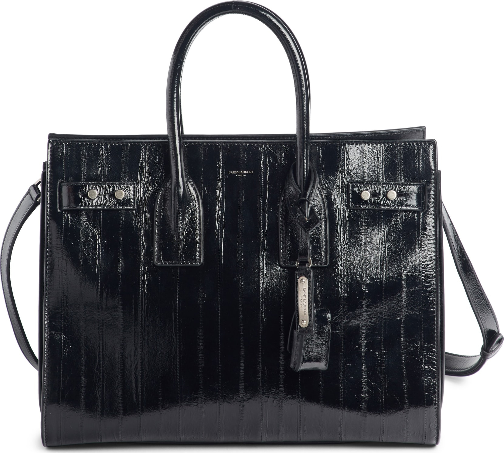 Saint Laurent Small Sac de Jour Eelskin Leather Tote