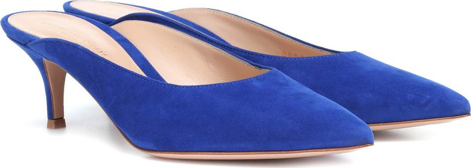 Gianvito Rossi Paige suede mules