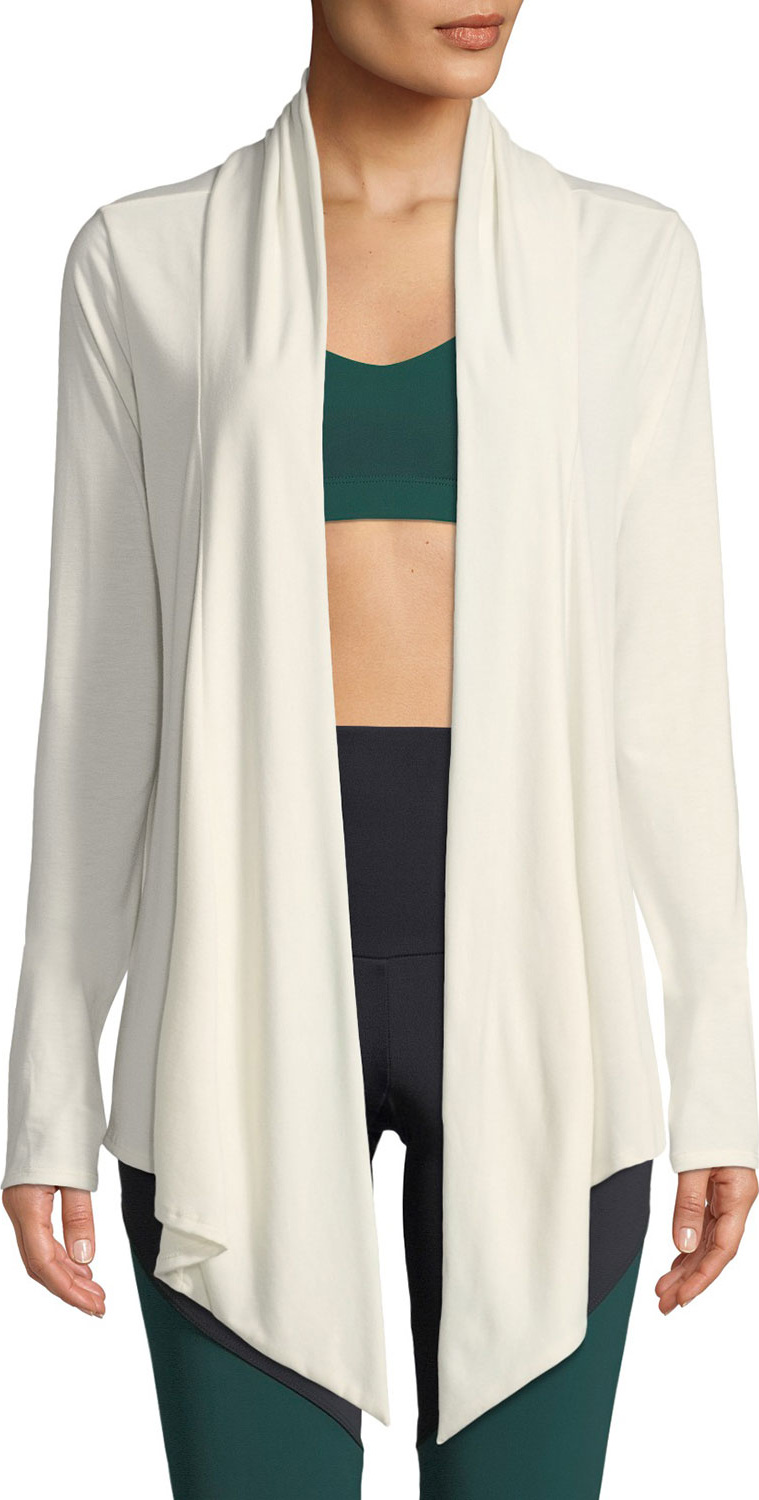 ONZIE Draped Open-Front Long-Sleeve Cardigan