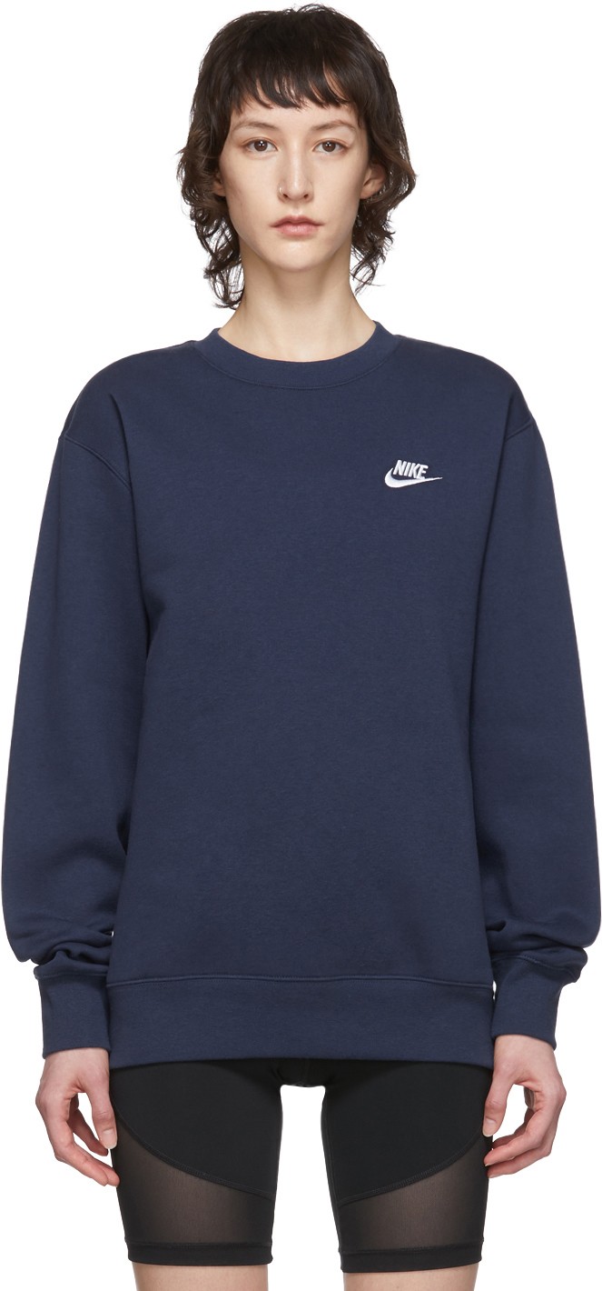 Nike Navy Sportswear Club Sweatshirt