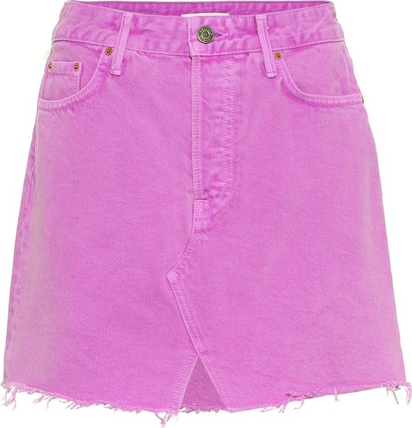 Grlfrnd The Milla denim miniskirt