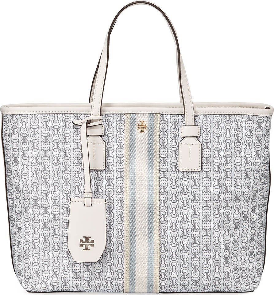 Tory Burch Gemini Coated Canvas Tote Bag