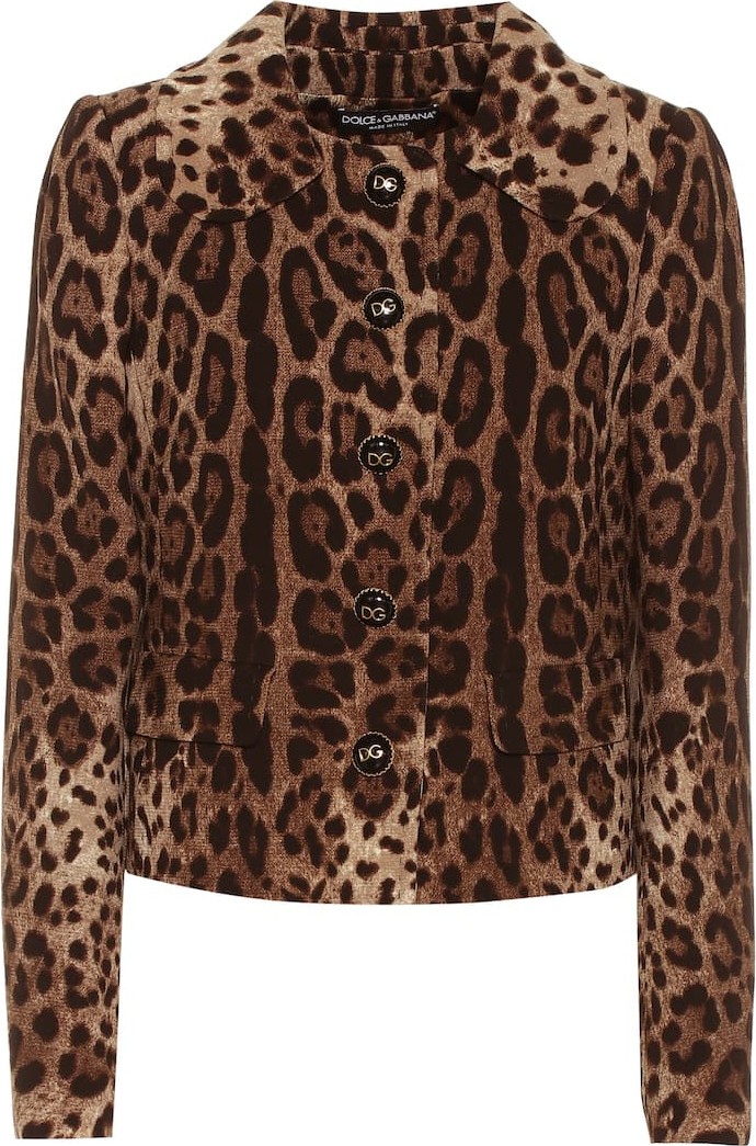 Dolce & Gabbana Leopard-print wool jacket