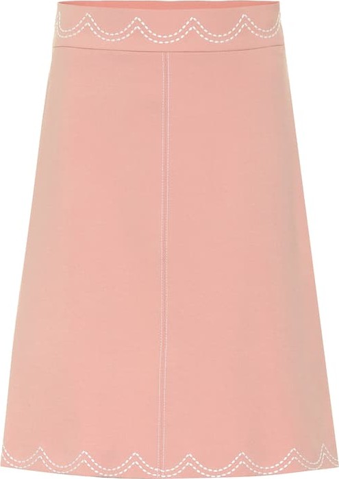 RED Valentino Crêpe skirt
