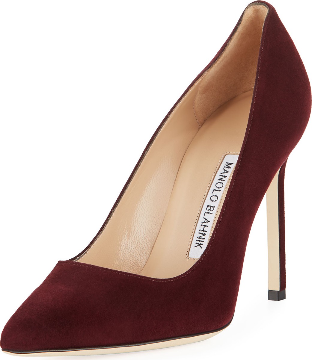 Manolo Blahnik BB 105mm Suede Pump