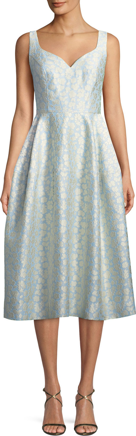 Jill Jill Stuart Virginia Sweetheart Jacquard Midi Dress