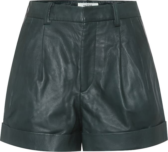 Isabel Marant Etoile Abot high-rise leather shorts
