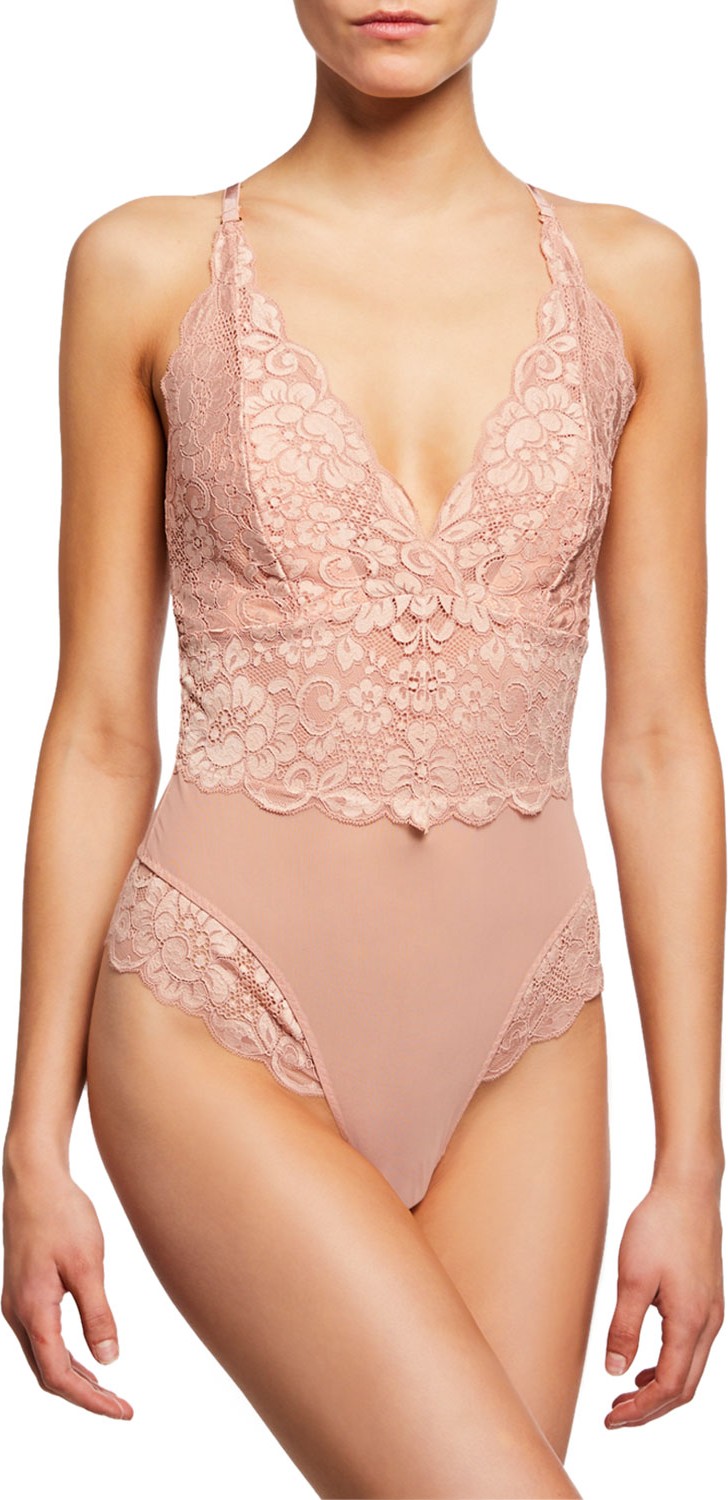 HAH / We Are HAH Smarty Pants Mixed-Media Bodysuit HAH / We Are HAH Smarty Pants Mixed-Media Bodysuit