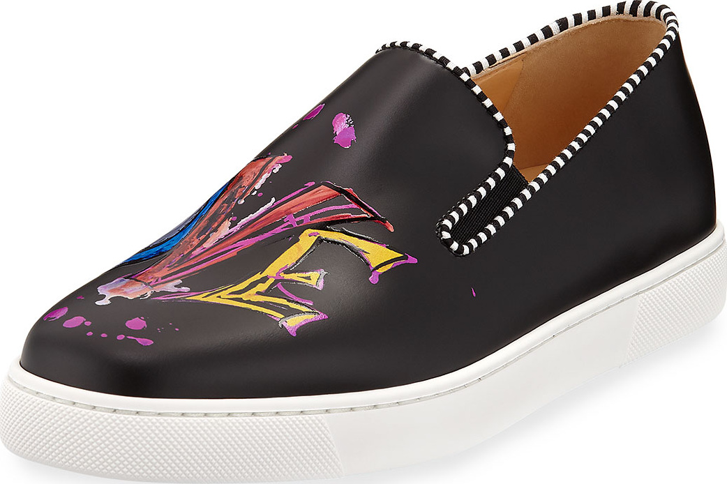 Christian Louboutin Loubi Love Red Sole Sneakers