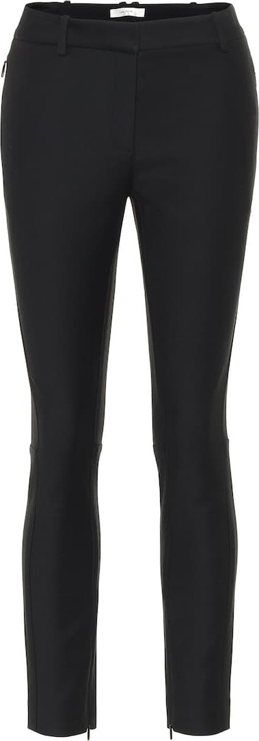 THE ROW Jodhpur slim cotton-blend pants