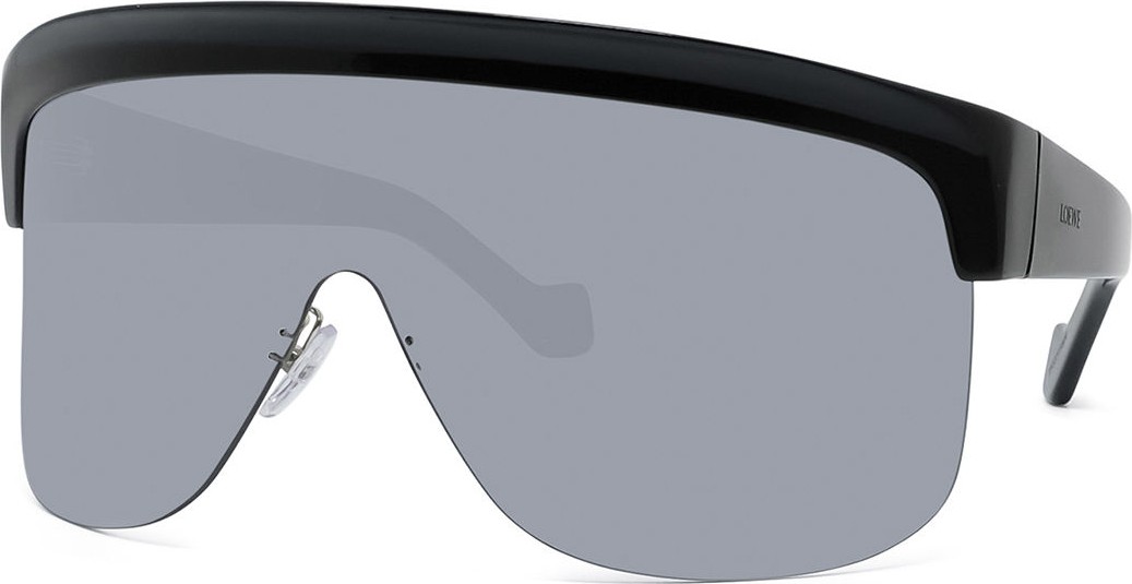 LOEWE Curved Shield Semi-Rimless Sunglasses