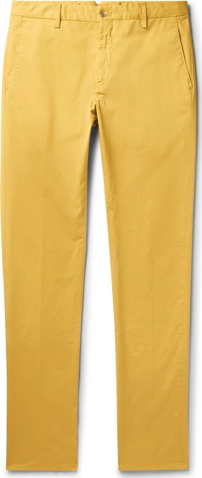 Zanella Noah Garment-Dyed Stretch-Cotton Chinos