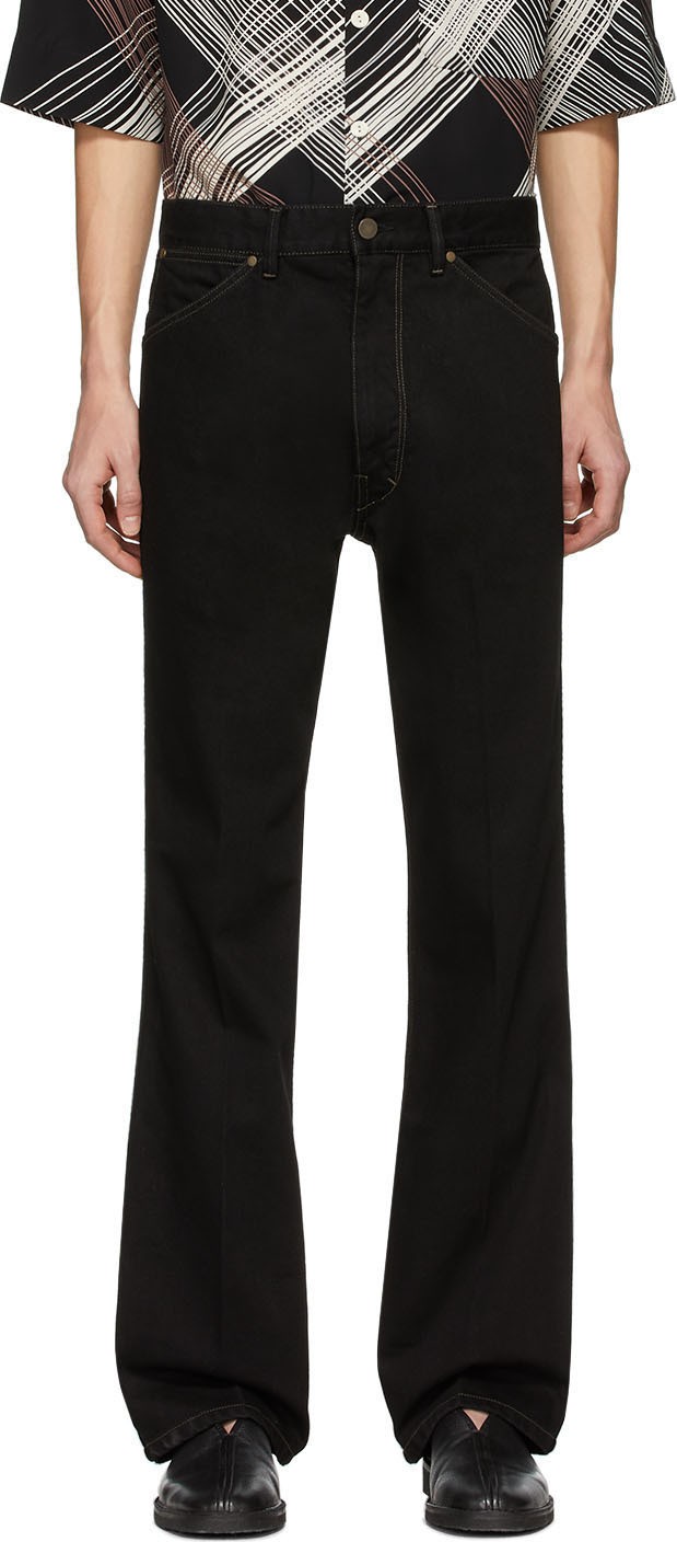 Lemaire Black Bootcut Jeans