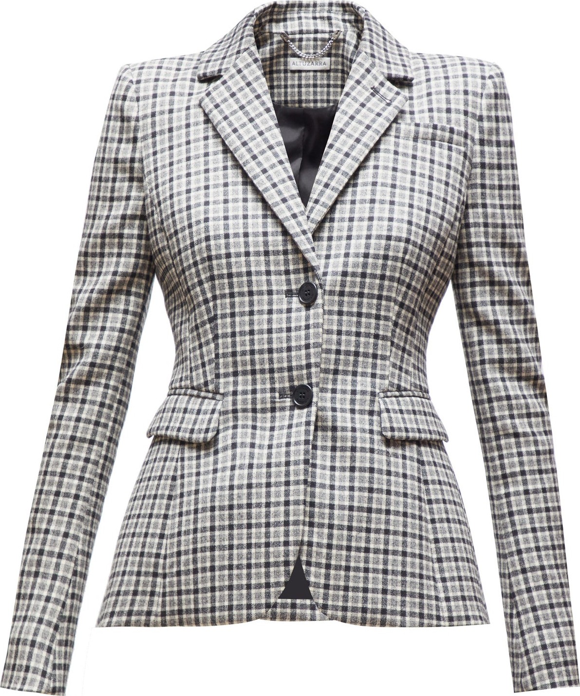 Altuzarra Fenice single-breasted checked wool-blend blazer