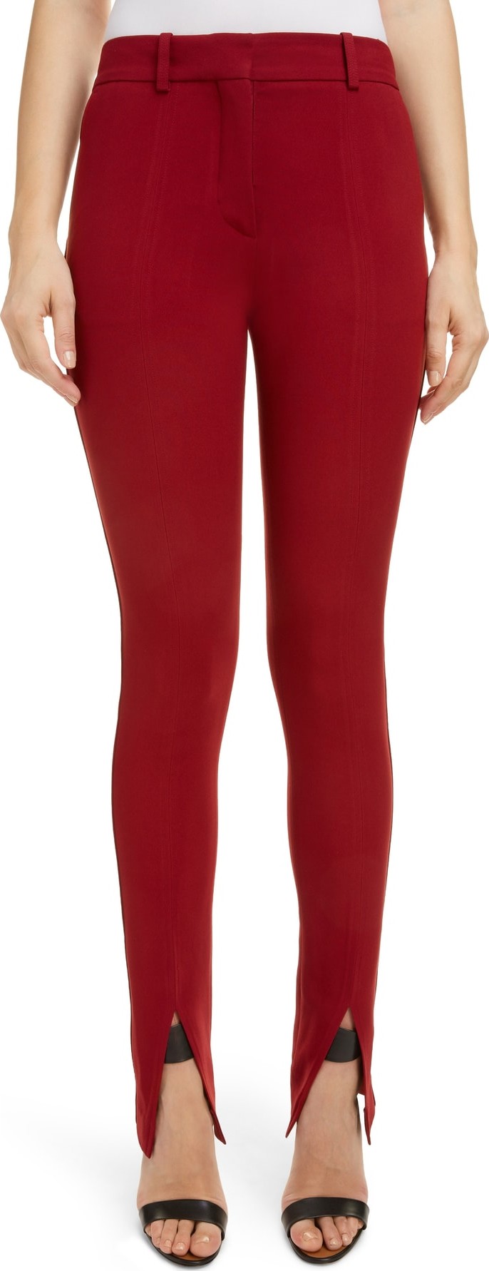 Victoria Beckham Front Split Skinny Pants
