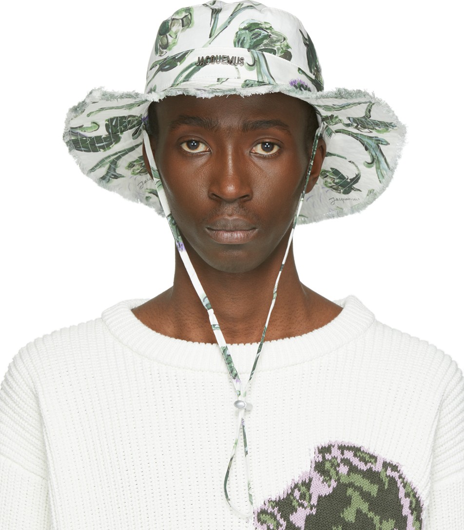 Jacquemus White Artichoke 'Le Bob Artichaut' Bucket Hat