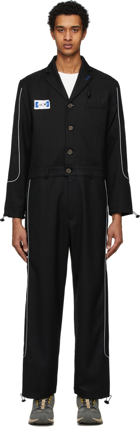 ADER error Black Wool Deod Jumpsuit