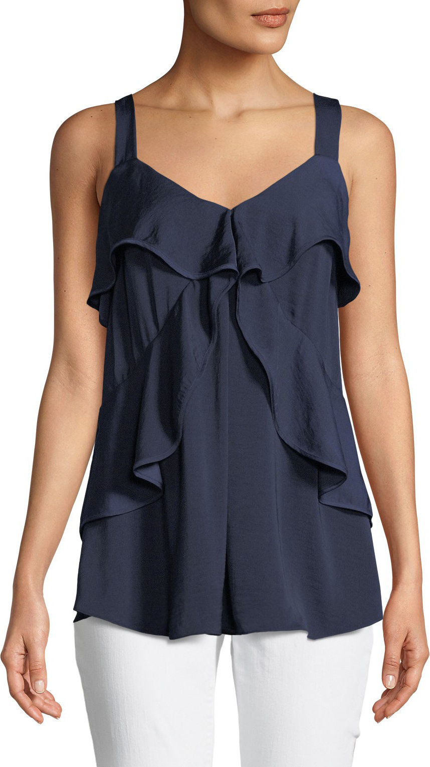 MICHAEL MICHAEL KORS Layered-Tier Sleeveless Top
