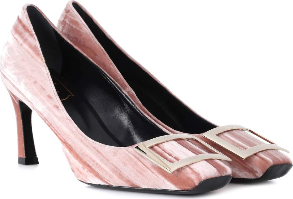 Roger Vivier Belle Vivier Trompette velvet pumps
