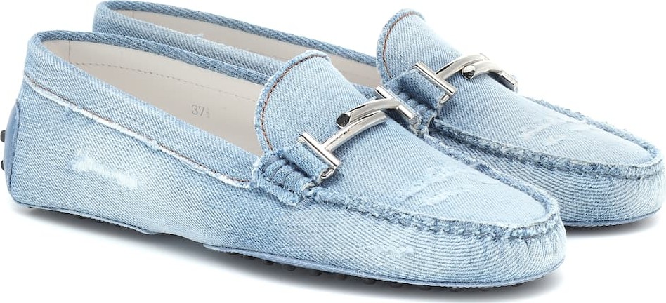 Tod's Double T Gommino denim loafers