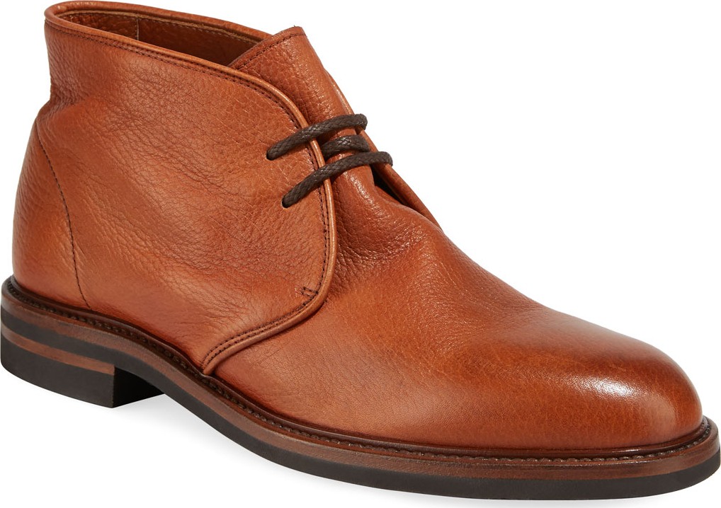 Brunello Cucinelli Men's Leather Chukka Boots