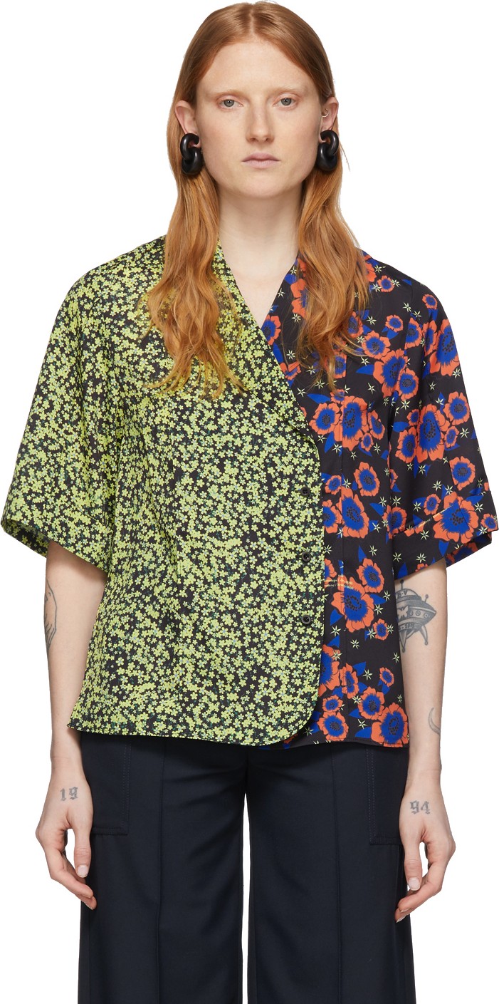Rokh Multicolor Bowling Utility Shirt