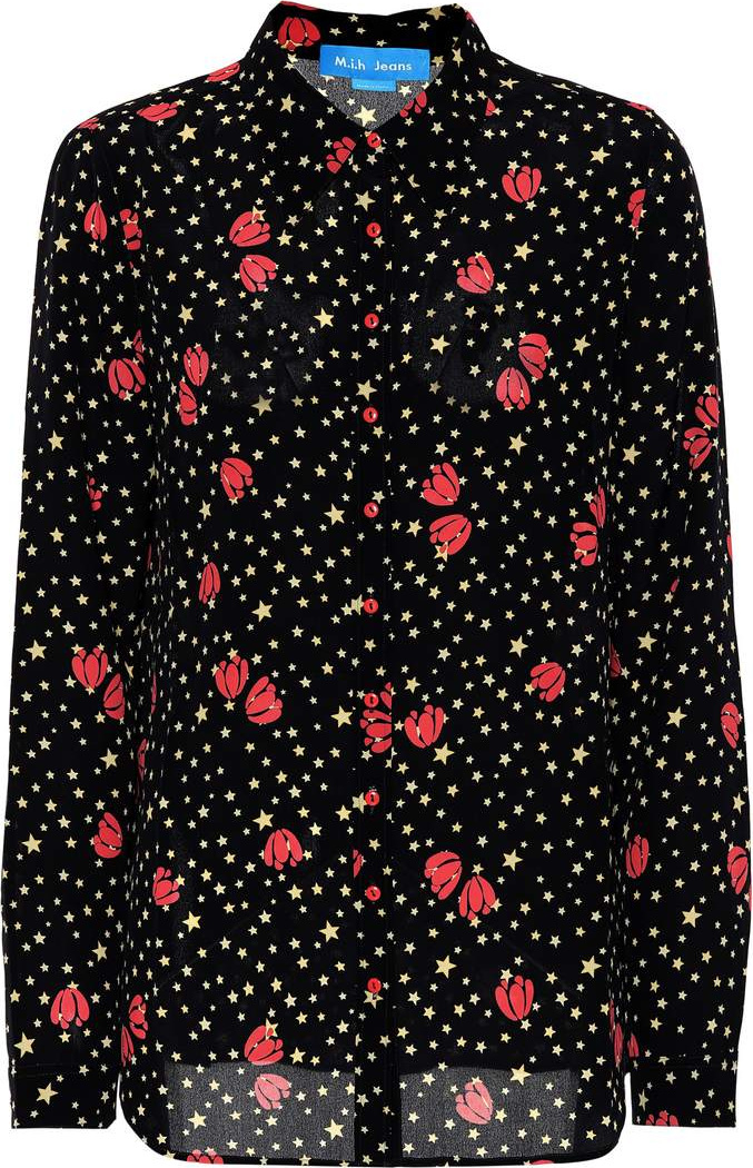 M.i.h Jeans Evelyn floral-printed silk shirt
