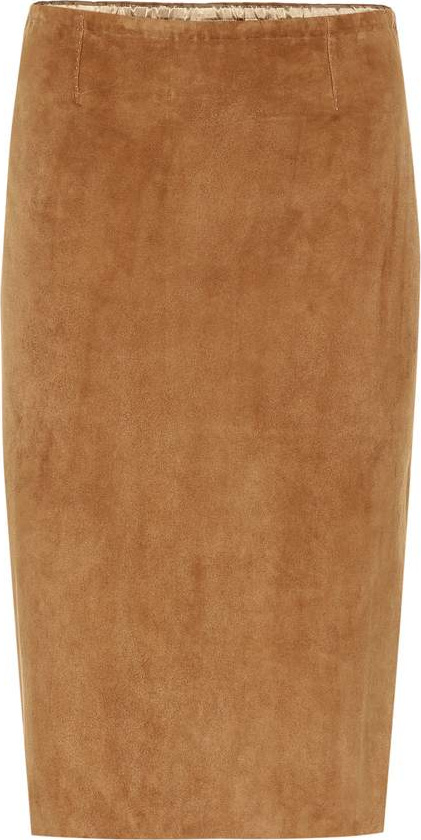 Stouls Gilda suede pencil skirt