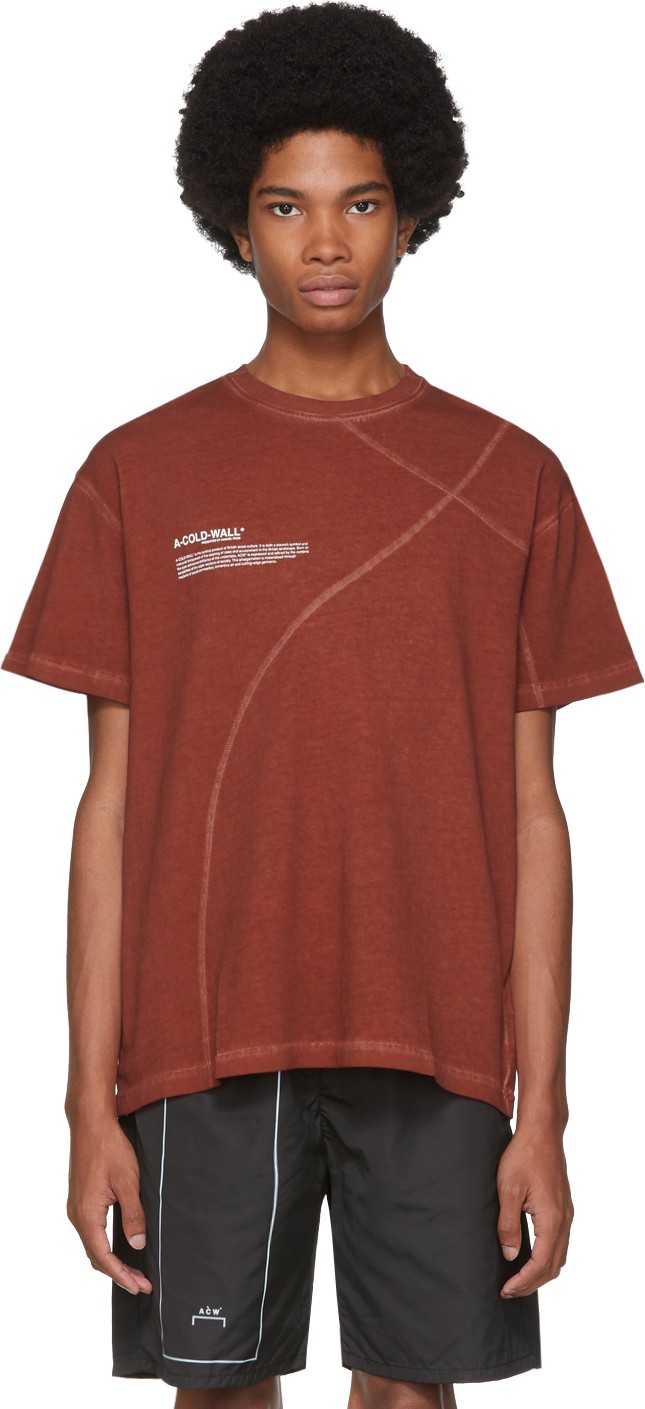 A-Cold-Wall* Red Mission Statement T-Shirt