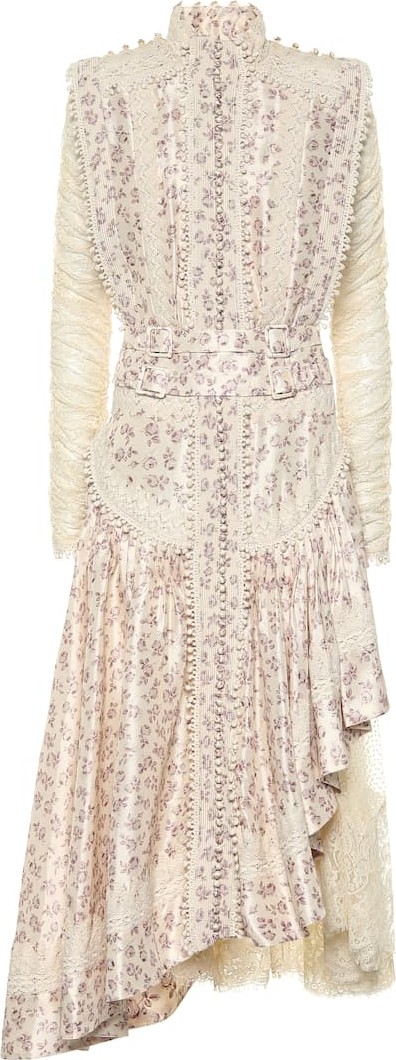 Zimmermann Sabotage asymmetric silk dress