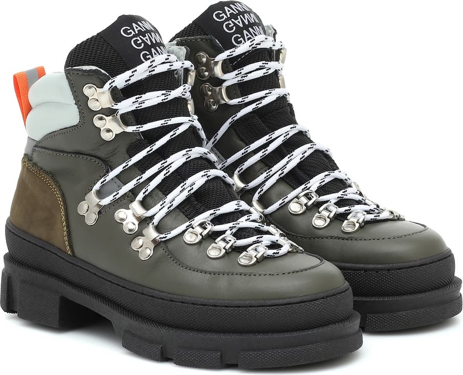 Ganni Sporty Hiking leather ankle boots Ganni Sporty Hiking leather ankle boots