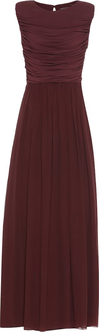 Max Mara Libbra crêpe gown