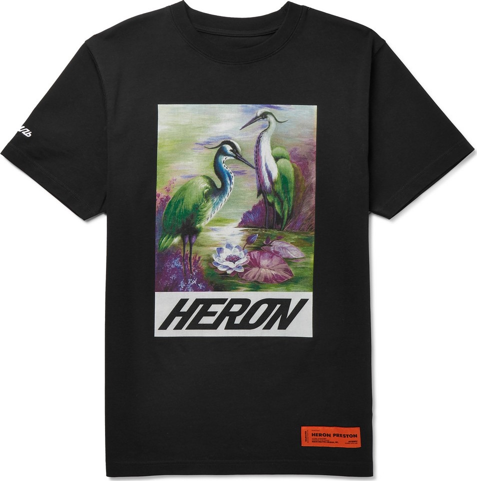 Heron Preston Oversized Printed Cotton-Jersey T-Shirt