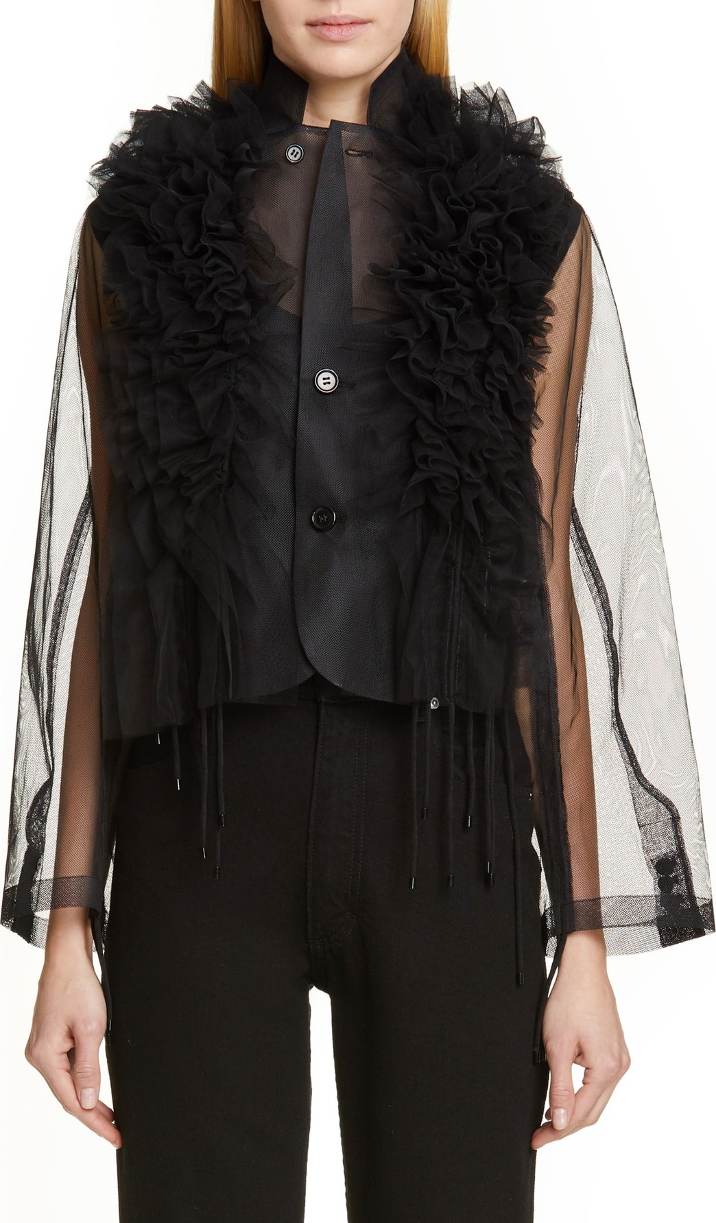 Noir Kei Ninomiya Ruffle Tulle Jacket