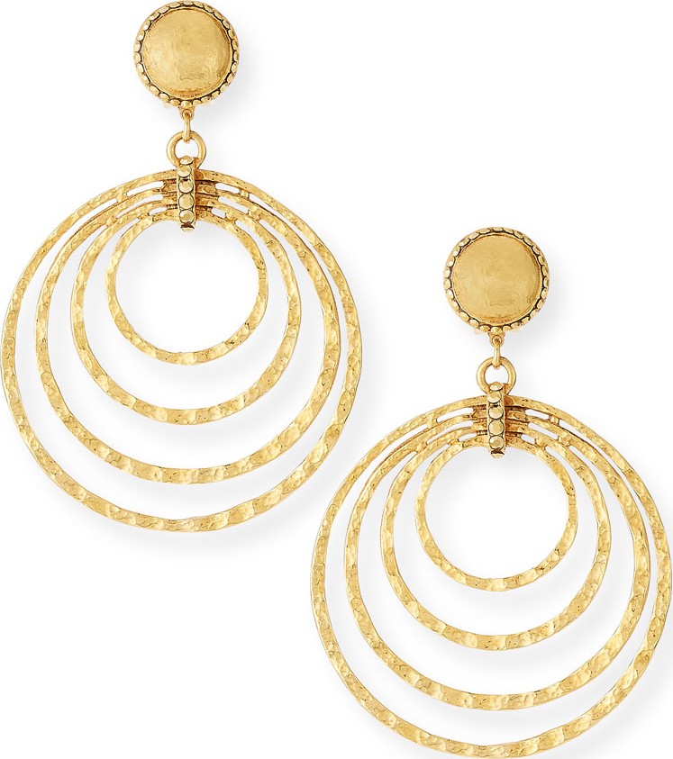 Jose & Maria Barrera Multi-Hoop Clip-On Earrings