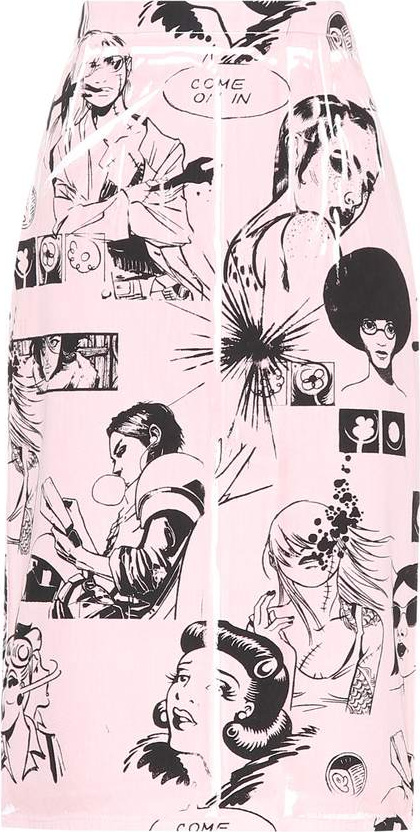 Prada Printed pencil skirt