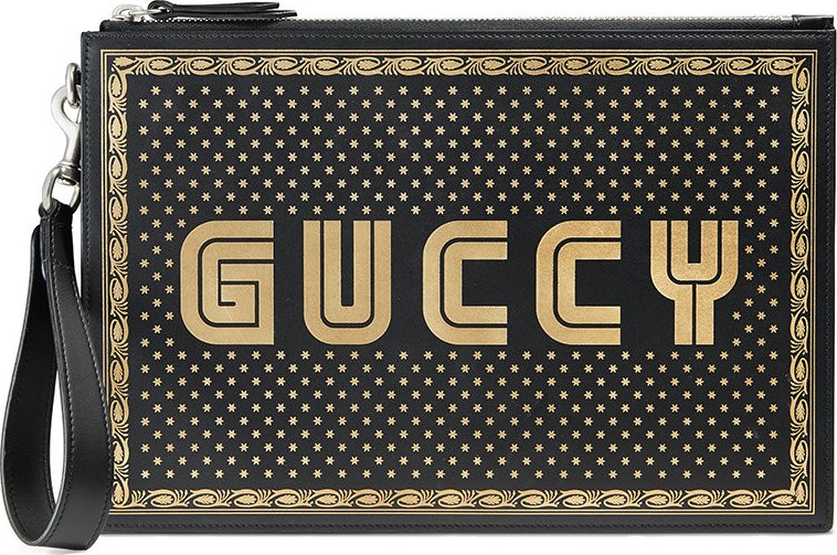 Gucci Guccy leather pouch