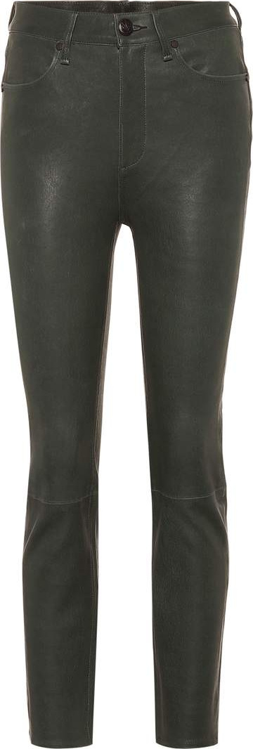 Rag & Bone Ankle Cigarette leather pants