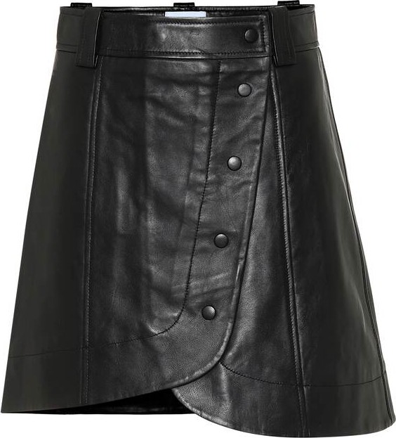 Ganni Leather miniskirt