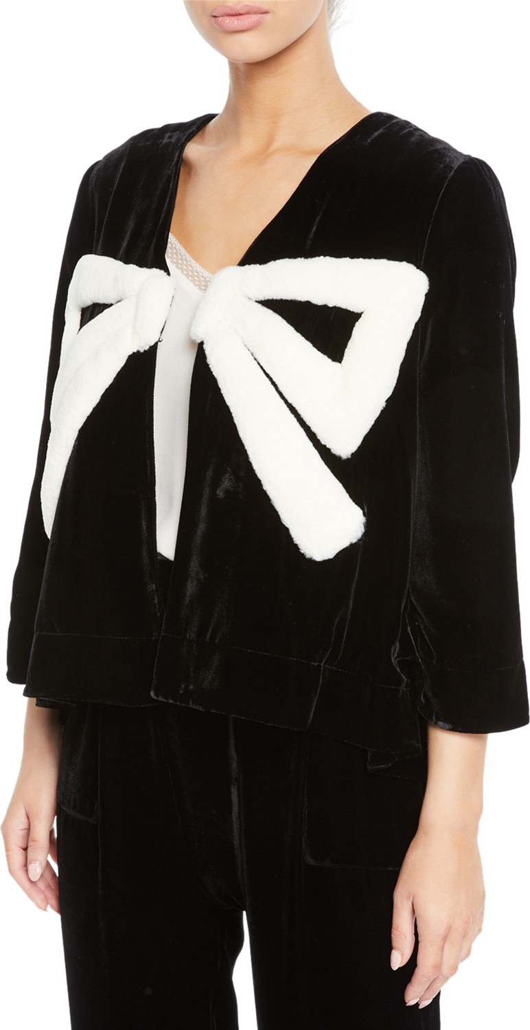 THE GREAT. The Velvet Gala Jacket